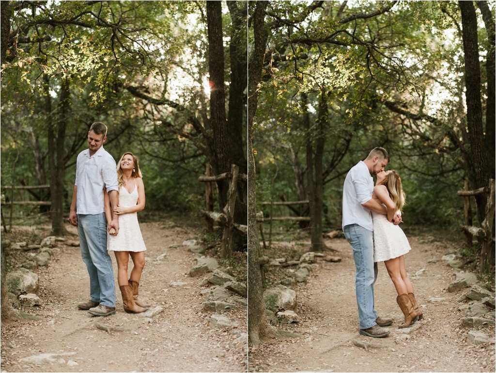 michele-and-jeff-engagement-session-photos-austin-texas-outdoor-sunset-cowboy-boots-lace-dress-fun-romantic-natural-sweet-fun_0007
