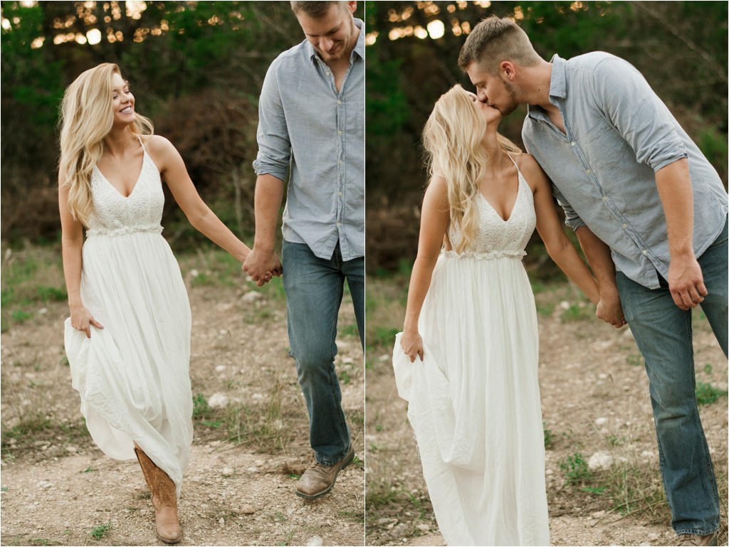 michele-and-jeff-engagement-session-photos-austin-texas-outdoor-sunset-cowboy-boots-lace-dress-fun-romantic-natural-sweet-fun_0017