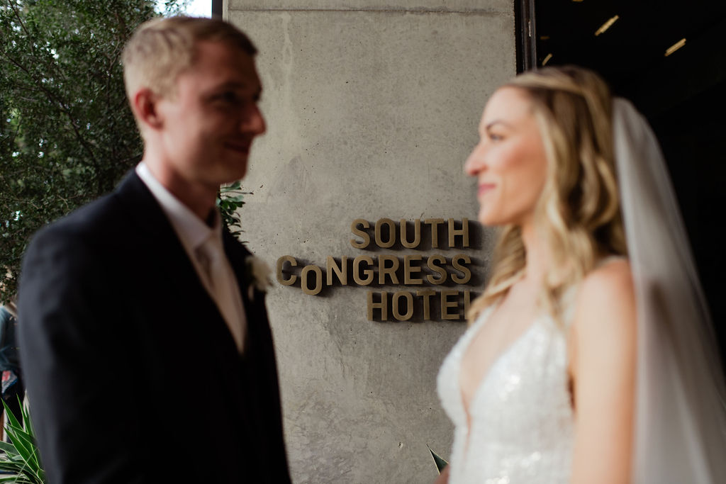 Romantic South Congress Hotel Wedding